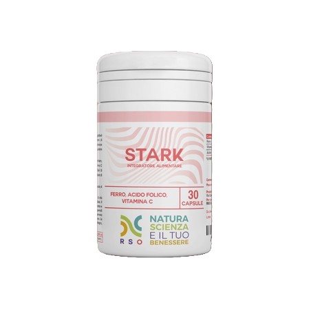 RSO Stark Integratore di Ferro e Acido Folico 30 Capsule RSO - 1 RSO Stark Integratore di Ferro e Acido Folico 30 Capsule RSO - 1
