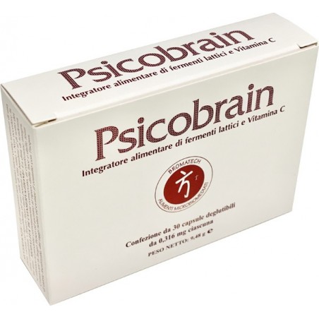 Psicobrain Integratore Di Fermenti Lattici e Vitamina C 30 Capsule - Integratori di fermenti lattici - 979114079 - Psicobrain...