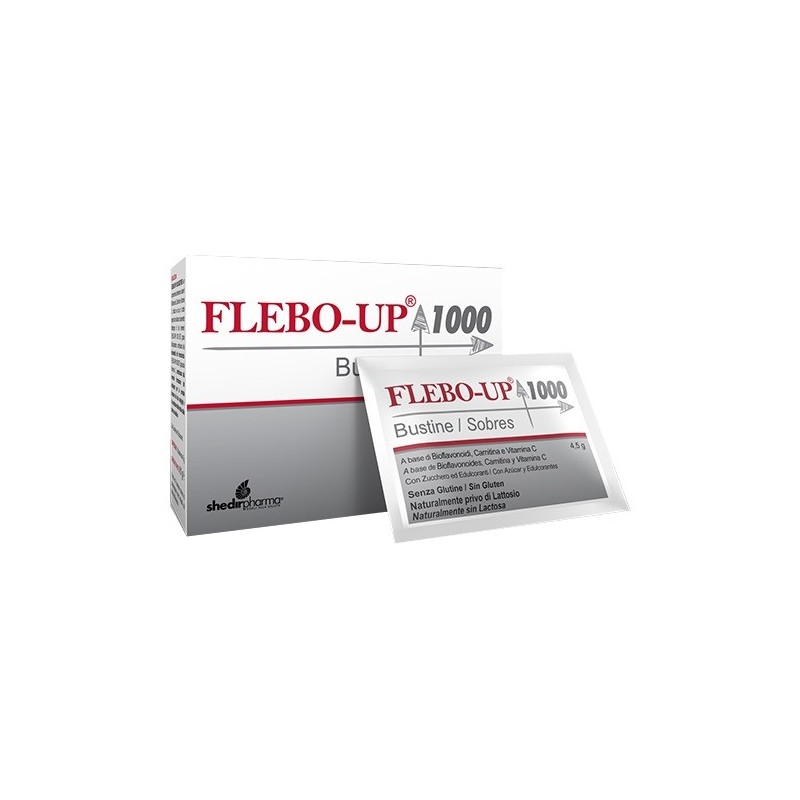 Flebo-Up 1000 Per La Funzionalità Del Microcircolo 18 Bustine - Integratori per dimagrire ed accelerare metabolismo - 9308616...