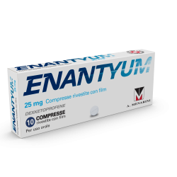 Enantyum 25 Mg Dolori Muscolari E Scheletrici 10 Compresse Rivestite - Farmaci per dolori muscolari e articolari - 033656339 ...