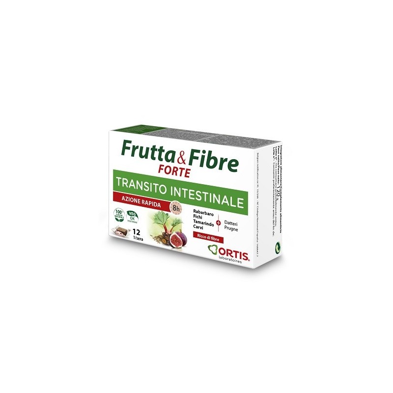 Ortis Laboratoires Pgmbh Frutta & Fibre Forte 12 Cubetti - Integratori per regolarità intestinale e stitichezza - 976203974 -...