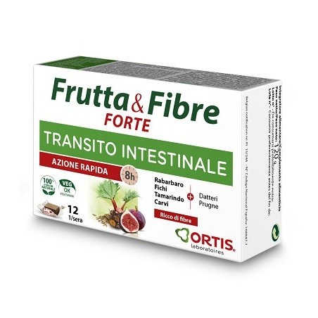 Ortis Laboratoires Pgmbh Frutta & Fibre Forte 12 Cubetti - Integratori per regolarità intestinale e stitichezza - 976203974 -...