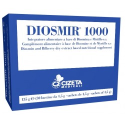 Cizeta Medicali Diosmir 1000 30 Bustine - Circolazione e pressione sanguigna - 982667661 - Cizeta Medicali - € 26,85