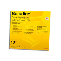 Betadine 10% Garze impregnate - Disinfettanti e cicatrizzanti - 023907140 - Betadine - € 8,40