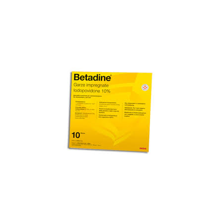 Betadine 10% Garze impregnate - Disinfettanti e cicatrizzanti - 023907140 - Betadine - € 11,10