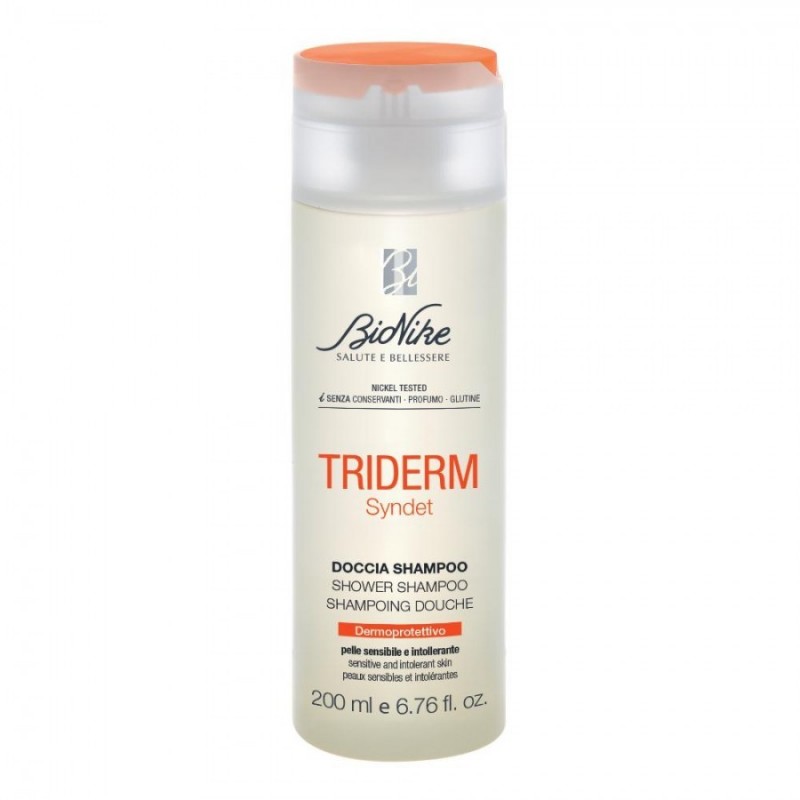 BioNike Triderm Syndet Doccia Shampoo Per Pelle Sensibile E Intollerante 200 Ml - Bagnoschiuma e detergenti per il corpo - 97...