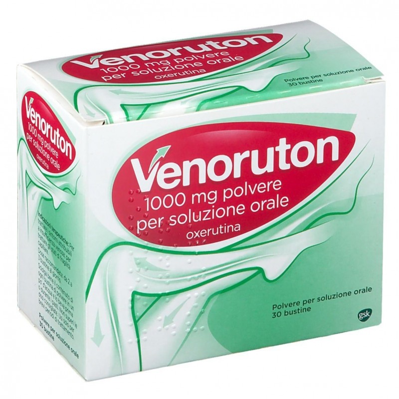Venoruton 1000 mg Per Insufficienza Venosa 30 Bustine - Farmaci per gambe pesanti e microcircolo - 017076074 - Venoruton - € ...