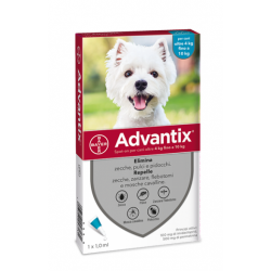 Advantix Spot-On Per Cani da 4 a 10 Kg - 4 pipette 100 mg + 500 mg - Prodotti per cani - 103626040 - Advantix - € 23,91