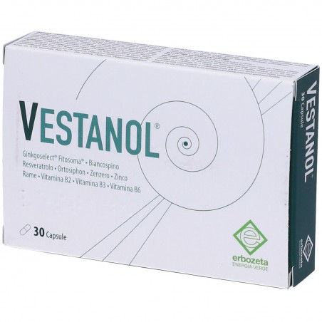 Vestanol Integratore Antiossidante Cardiovascolare 30 Capsule Erbozeta - 2 Vestanol Integratore Antiossidante Cardiovascolare 30 Capsule Erbozeta - 2
