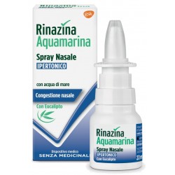 Rinazina Aquamarina Spray Nasale Ipertonico Con Eucalipto 20 Ml - Prodotti per la cura e igiene del naso - 971101136 - Rinazina