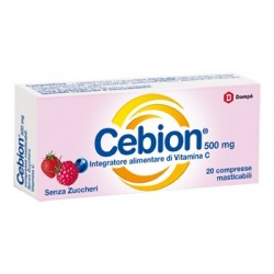 Cebion Vitamina C Masticabile Senza Zucchero 500mg - 20 Compresse - Vitamine e sali minerali - 971141167 - Cebion - € 6,64