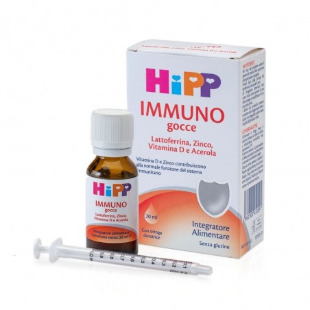 Hipp Immuno Gocce Integratore Difese Immunitarie 20 ml Hipp - 1 Hipp Immuno Gocce Integratore Difese Immunitarie 20 ml Hipp - 1