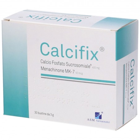 Calcifix Integratore Calcio Fosfato Sucrosomiale e Vitamina K2 30 Bustine ASM Asm Farmaceutici - 1 Calcifix Integratore Calcio Fosfato Sucrosomiale e Vitamina K2 30 Bustine ASM Asm Farmaceutici - 1