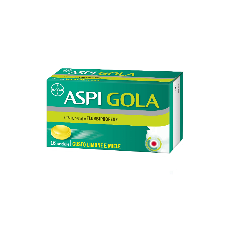 Bayer Aspirina Gola 8,75 Mg Pastiglie Gusto Limone E Miele - Farmaci per dolori muscolari e articolari - 041513033 - Aspirina...