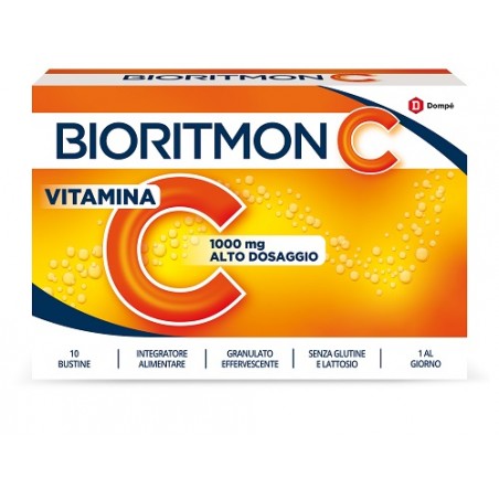 Dompe' Farmaceutici Bioritmon C 1000mg Vitamina C 10 Bustine Dompe' Farmaceutici - 1 Dompe' Farmaceutici Bioritmon C 1000mg Vitamina C 10 Bustine Dompe' Farmaceutici - 1