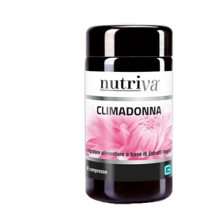 Nutriva Climadonna Vampate Sudorazioni E Sbalzi D'Umore 50 Compresse - Integratori per ciclo mestruale e menopausa - 92502250...