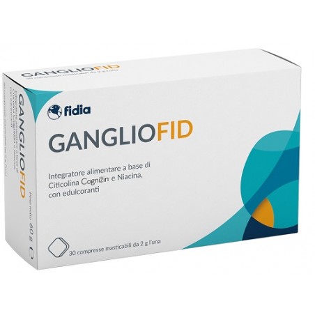 Gangliofid Supporto Cognitivo con Citicolina e Niacina 30 Compresse Fidia Farmaceutici - 1 Gangliofid Supporto Cognitivo con Citicolina e Niacina 30 Compresse Fidia Farmaceutici - 1