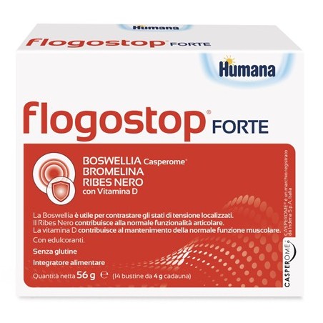 Humana Italia Flogostop Forte 14 Bustine - Integratori per dolori e infiammazioni - 944440522 - Humana - € 15,26