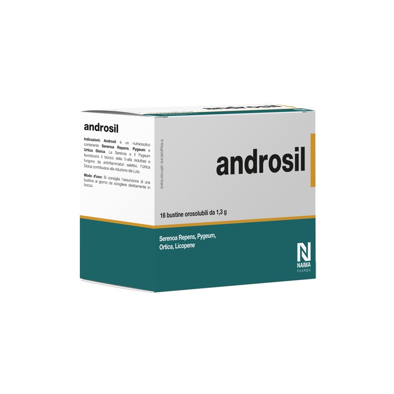 Androsil Integratore Prostata Uomo Serenoa Pygeum 16 bustine Naima Pharma - 1