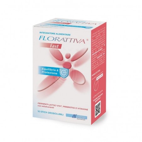 Florattiva Fast Integratore Benessere Intestinale 10 Stick Orosolubili - 1 Florattiva Fast Integratore Benessere Intestinale 10 Stick Orosolubili - 1
