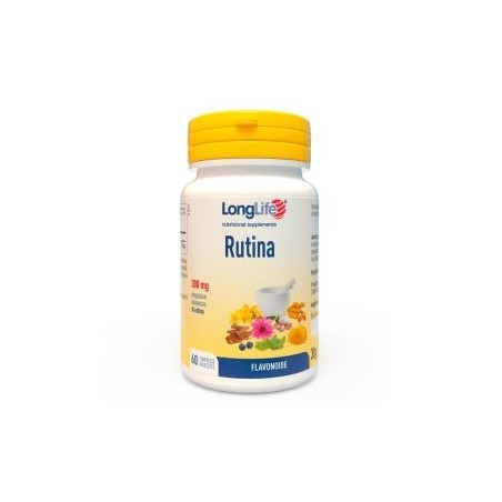 Longlife Rutina 300 mg Integratore Antiossidante 60 Compresse Longlife - 1 Longlife Rutina 300 mg Integratore Antiossidante 60 Compresse Longlife - 1