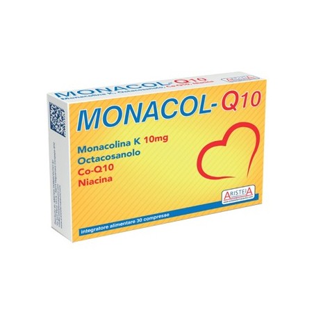 Monacol-Q10 Integratore Per il Colesterolo 30 Compresse - Integratori per il cuore e colesterolo - 927383923 - Aristeia Farma...