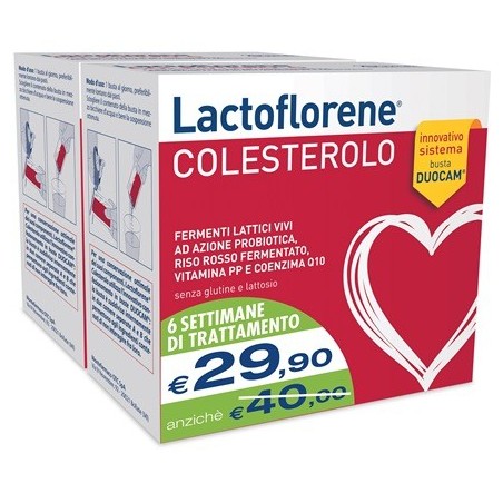 Lactoflorene Colesterolo Bipack 40 Bustine - Integratori per il cuore e colesterolo - 939059768 - Lactoflorene - € 29,90