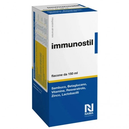 Immunostil Integratore Difese Immunitarie Sambuco Betaglucano 150ml Naima Pharma - 1 Immunostil Integratore Difese Immunitarie Sambuco Betaglucano 150ml Naima Pharma - 1