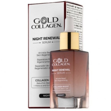 Gold Collagen Night Renewal Siero Viso Anti-età 30ml Gold Collagen - 1 Gold Collagen Night Renewal Siero Viso Anti-età 30ml Gold Collagen - 1