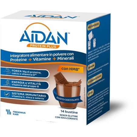 Fresenius Kabi Italia Aidan Protein Plus Cioccolato 14 Bustine Fresenius Kabi Italia - 1 Fresenius Kabi Italia Aidan Protein Plus Cioccolato 14 Bustine Fresenius Kabi Italia - 1
