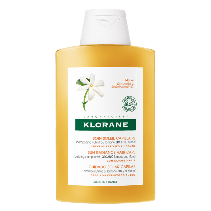 Klorane Trattamento Solare Shampoo All'Olio Di Tamanu E Monoi 200 Ml - Shampoo per capelli secchi e sfibrati - 977021841 - Kl...