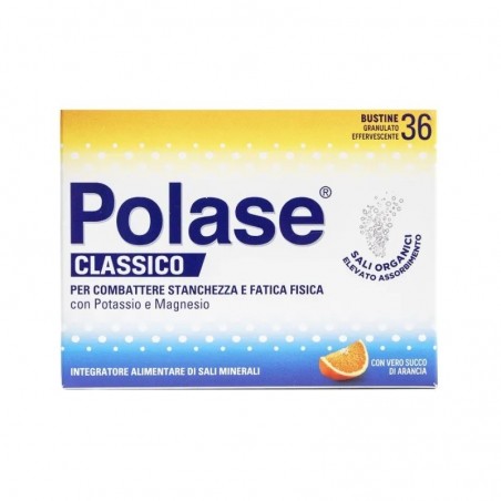 Polase Classico Gusto Arancia Integratore per Stanchezza e Affaticamento 36 Bustine Polase - 1 Polase Classico Gusto Arancia Integratore per Stanchezza e Affaticamento 36 Bustine Polase - 1