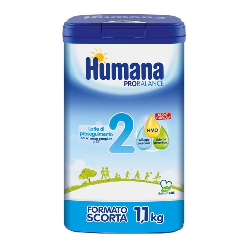 Humana 2 Probalance Latte Crescita 6-12 Mesi 1100 g - Latte in polvere e liquido per neonati - 944182676 - Humana - € 24,89