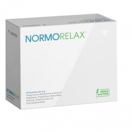 Normorelax Integratore Sistema Nervoso e Muscolare 20 Bustine Agaton - 1 Normorelax Integratore Sistema Nervoso e Muscolare 20 Bustine Agaton - 1
