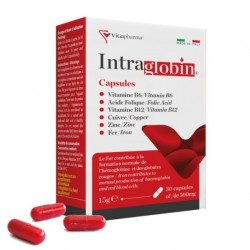 Intraglobin Integratore Vitamine e Minerali Ricostituente 30 Capsule - 1
