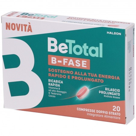 BeTotal B-Fase Integratore Energia Vitamine B Rodiola 20 Compresse Be-Total - 1 BeTotal B-Fase Integratore Energia Vitamine B Rodiola 20 Compresse Be-Total - 1