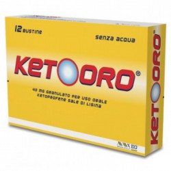 Ketooro 40mg Granulato Antidolorifico In Soluzione Orale 12 Bustine - Farmaci per dolori muscolari e articolari - 044365017 -...