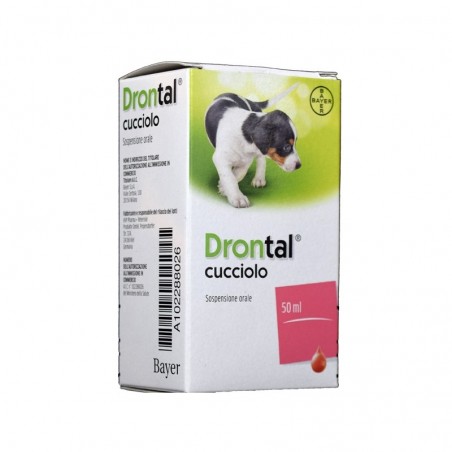 Drontal Cucciolo Antielmintico Sospensione Orale 1 Flacone Da 50 Ml - Prodotti per cani e gatti - 102288026 - Drontal - € 15,79