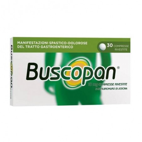 Buscopan 10 Mg Manifestazioni Spastico-Dolorose 30 Compresse Rivestite - Farmaci per dolori addominali - 047450010 - Buscopan...