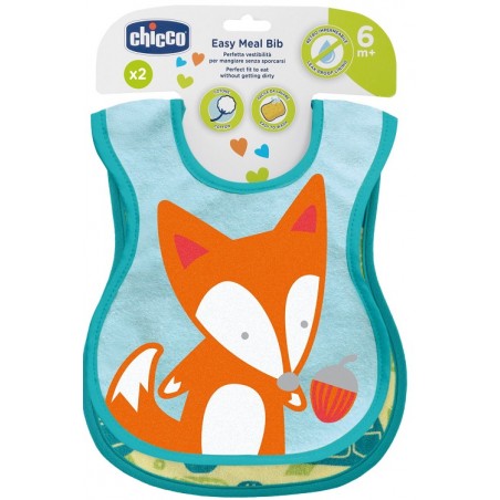 Chicco Bavagline 6m+ Neutre 2 Pezzi Chicco - 1 Chicco Bavagline 6m+ Neutre 2 Pezzi Chicco - 1