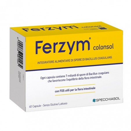 Ferzym Colonsol Integratore Per Favorire La Digestione 40 Capsule - Integratori per regolarità intestinale e stitichezza - 98...