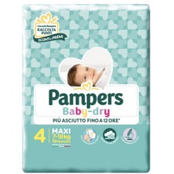 Pampers Baby Dry - 4 - 19 Pezzi - Pannolini - 925944682 - Pampers