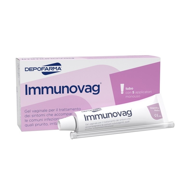Depofarma Immunovag Tubo 35 Ml Con 5 Applicatori - Lavande, ovuli e creme vaginali - 925869834 - Depofarma - € 20,24