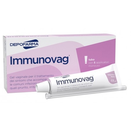 Depofarma Immunovag Tubo 35 Ml Con 5 Applicatori - Lavande, ovuli e creme vaginali - 925869834 - Depofarma - € 20,72