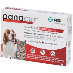 Panacur Forte 500 Mg Per Cani E Gatti Scatola 10 Compresse - 1