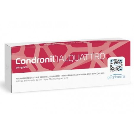 Geofarma Siringa Intra-articolare Condronil Ialquattro Acido Ialuronico 2% 4 Ml Geofarma - 1 Geofarma Siringa Intra-articolare Condronil Ialquattro Acido Ialuronico 2% 4 Ml Geofarma - 1