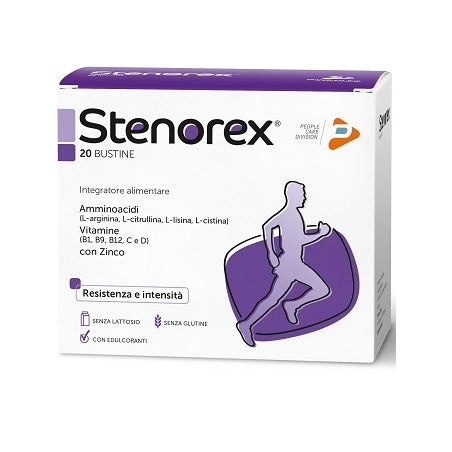 Stenorex Resistenza E Intensità Integratore Aminoacidi 20 Bustine - 1 Stenorex Resistenza E Intensità Integratore Aminoacidi 20 Bustine - 1