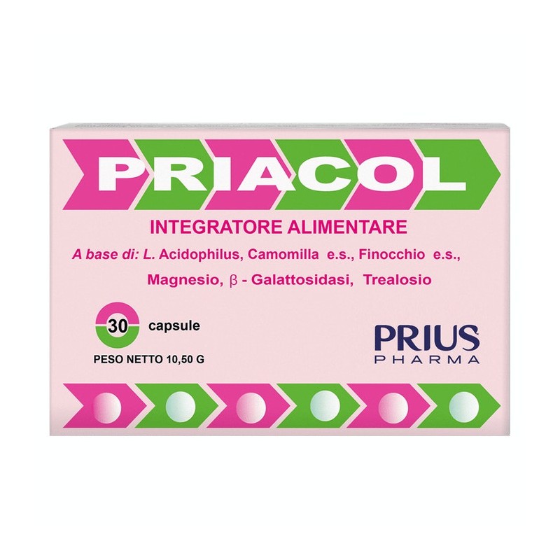 Priacol Prius Pharma Colite e Meteorismo 30 capsule Prius Pharma - 1
