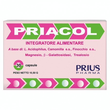 Priacol Prius Pharma Colite e Meteorismo 30 capsule Prius Pharma - 1 Priacol Prius Pharma Colite e Meteorismo 30 capsule Prius Pharma - 1