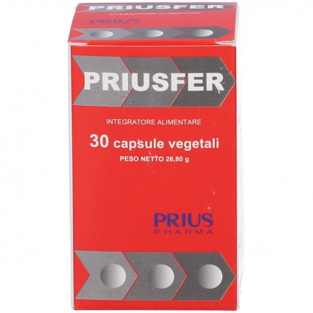 Priusfer Integratore di Ferro e Vitamine 30 Capsule Prius Pharma - 2 Priusfer Integratore di Ferro e Vitamine 30 Capsule Prius Pharma - 2